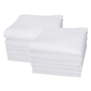 Sorprese soft - Luxe heren zakdoeken - 12 stuks - wit model 11