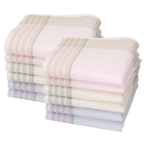 Sorprese soft - Luxe dames zakdoeken - 12 stuks - model 3