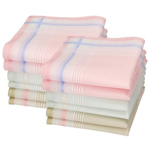 Sorprese soft - Luxe dames zakdoeken - 12 stuks - model 2