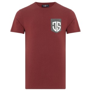 Jimmy Sanders – Simone – T shirt heren – Bordeaux