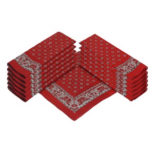 Sorprese zakdoek - 12 stuks design boerenzakdoek rood